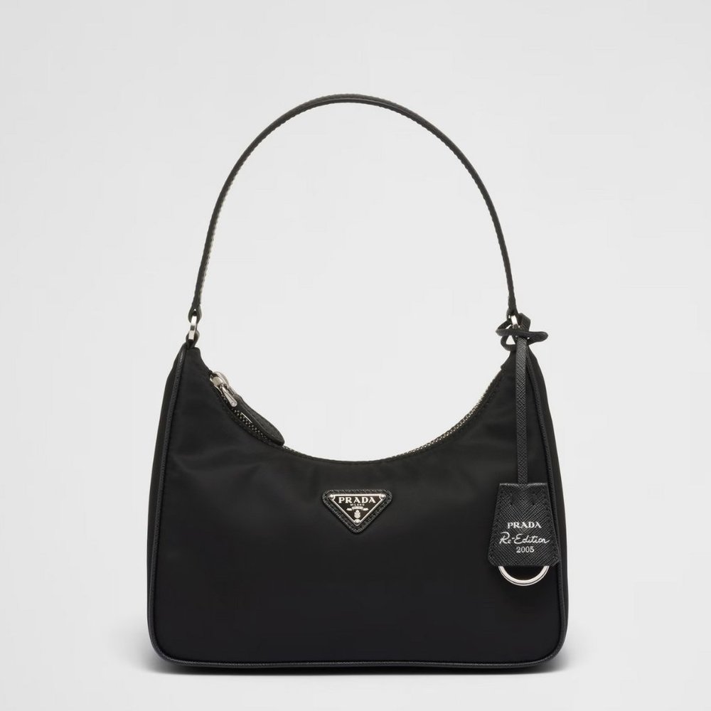 Prada Re-Edition 2005 Re-Nylon mini bag, black. New.